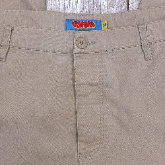 Empyre Cargo Pants Mens 38x30 Brown Relaxed Losee Wide Leg Canvas Mid Rise Y2K - Picture 6 of 9